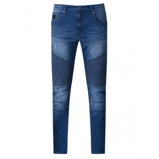 D555 Abrams Biker Style Jeans - Jeans & broeken - Jeans & Broeken Grote Maten Heren