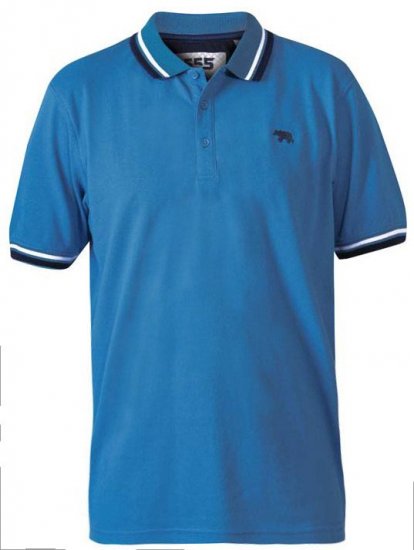 D555 Allante 2 Pique Polo Royal Blue - Polo shirts - Grote Maten Poloshirts Heren
