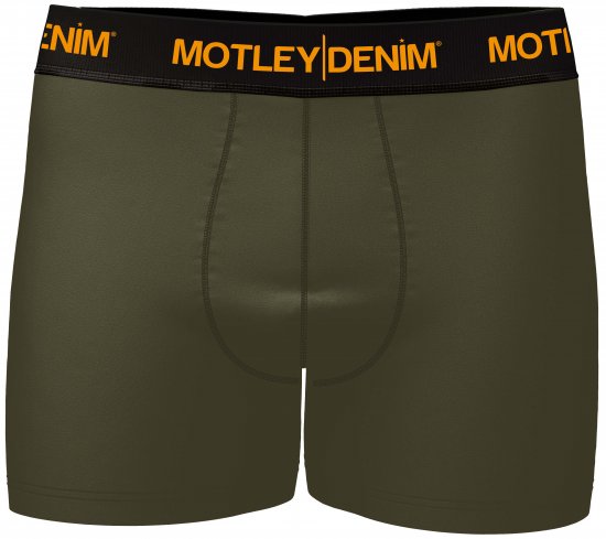 Motley Denim Amsterdam Boxershorts Dark Khaki 2-pack - Ondergoed & zwem - Grote Maten Ondergoed Heren
