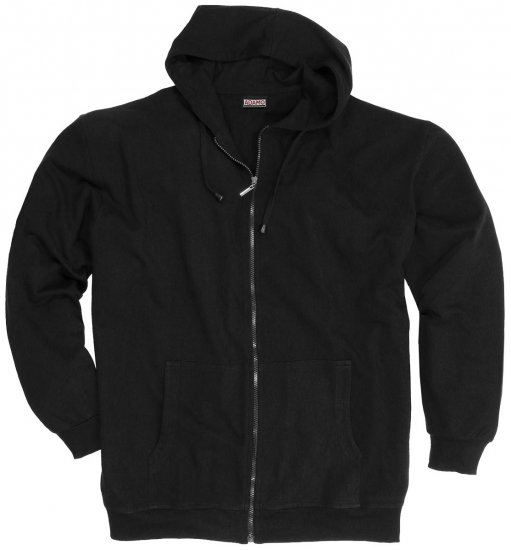 Adamo Athen Hoodie with Zipper Black - Sweaters & hoodies - Sweaters & Hoodies Grote Maten Heren
