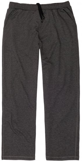 Adamo Athen Sweatpants with Open Hem Charcoal - Joggingbroeken & shorts - Joggingbroeken & Shorts Heren Grote Maten