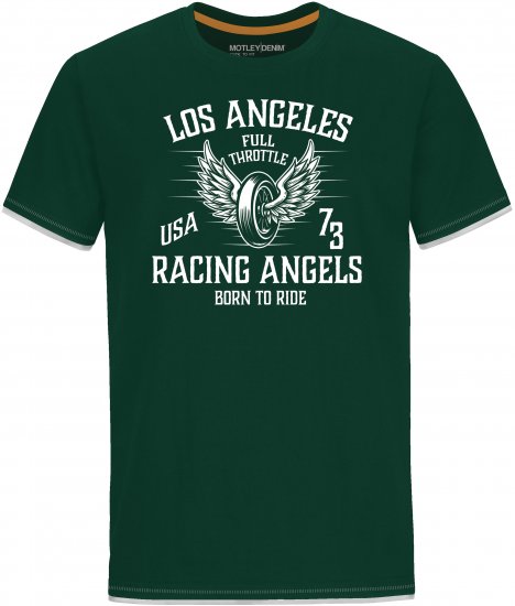 Motley Denim Barnet T-Shirt Racing Green - T-shirts - Grote Maten T-shirts Heren