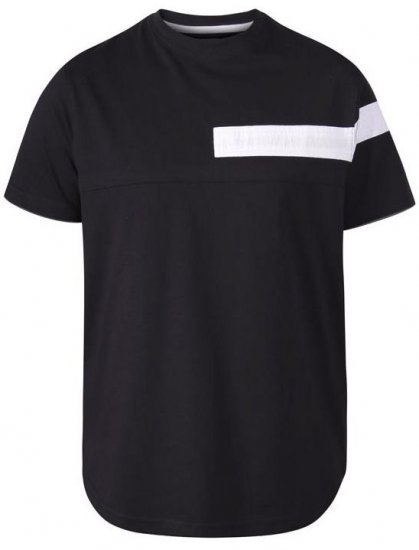 D555 Beat T-Shirt Black - T-shirts - Grote Maten T-shirts Heren