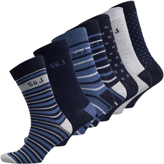 Smith & Jones Benji 7-pack Socks - Ondergoed & zwem - Grote Maten Ondergoed Heren