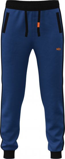 Motley Denim Bremen Sweatpants Royal Blue/Black - Joggingbroeken & shorts - Joggingbroeken & Shorts Heren Grote Maten