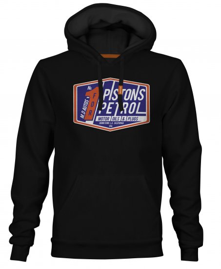 Motley Denim Bromley Hoodie Black - Sweaters & hoodies - Sweaters & Hoodies Grote Maten Heren