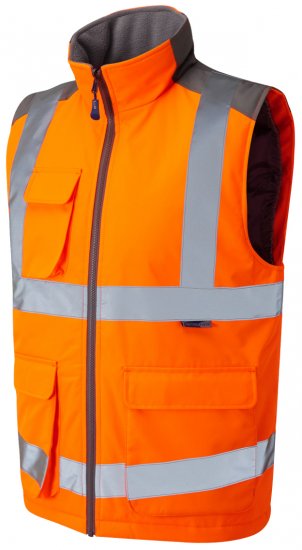 Leo Torrington Bodywarmer Orange - Werkkleding - Werkkleding Grote Maten Heren