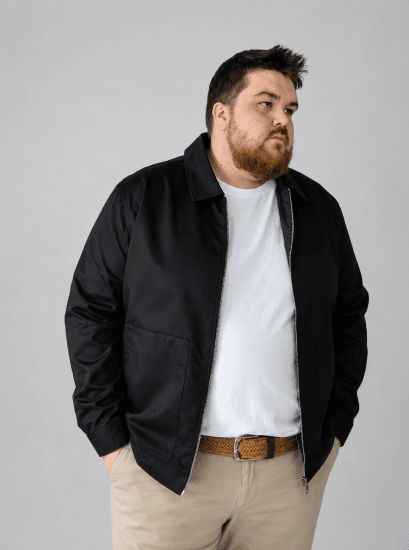 Jack & Jones Winson Worker Jacket Black - Jassen - Grote Maten Herenjassen