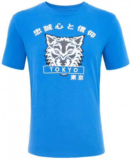 Loyalty & Faith Cracker T-shirt Blue - T-shirts - Grote Maten T-shirts Heren