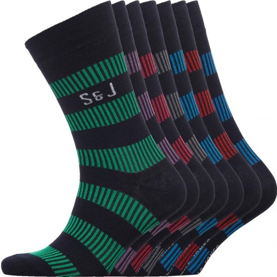 Smith & Jones Dasher 7-pack Socks - Ondergoed & zwem - Grote Maten Ondergoed Heren