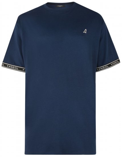 Kangol Descend T-shirt Navy - T-shirts - Grote Maten T-shirts Heren