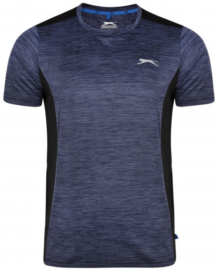 Slazenger Drew T-shirt Navy - T-shirts - Grote Maten T-shirts Heren
