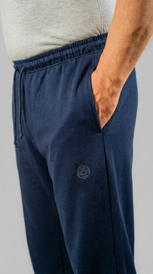 20 Nodi Grecale Stretch Fleece Cotton Sports Pants with Enzyme and Soft Touch Treatment Navy - Joggingbroeken & shorts - Joggingbroeken & Shorts Heren Grote Maten