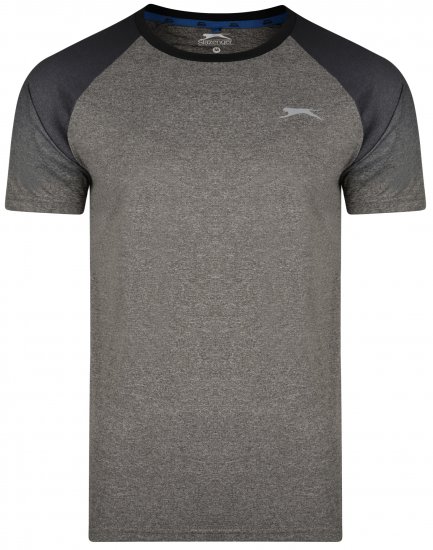 Slazenger Eli T-shirt Charcoal - T-shirts - Grote Maten T-shirts Heren