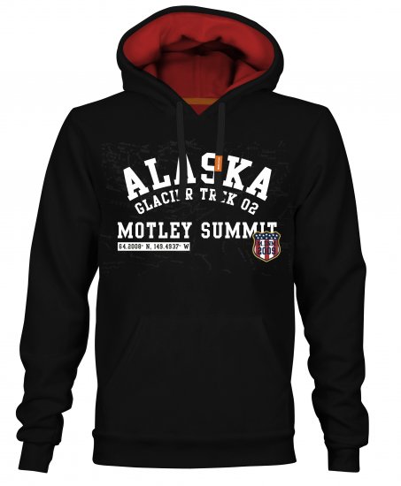 Motley Denim Elland Hoodie Black - Sweaters & hoodies - Sweaters & Hoodies Grote Maten Heren