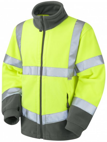 Leo Hartland Fleece Jacket Yellow - Werkkleding - Werkkleding Grote Maten Heren