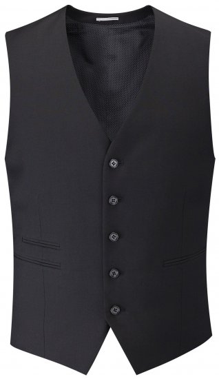 Skopes Madrid Waistcoat Black - Pakken - Grote Maten Kostuum Heren