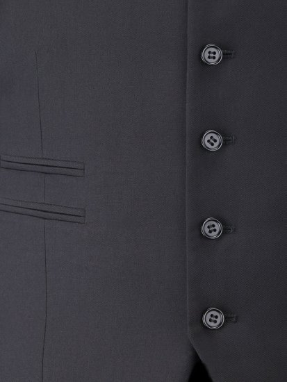 Skopes Madrid Waistcoat Black - Pakken - Grote Maten Kostuum Heren