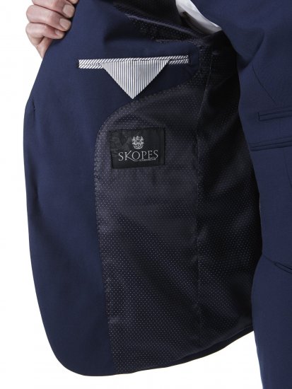 Skopes Kennedy Suit jacket Royal Blue - Pakken - Grote Maten Kostuum Heren