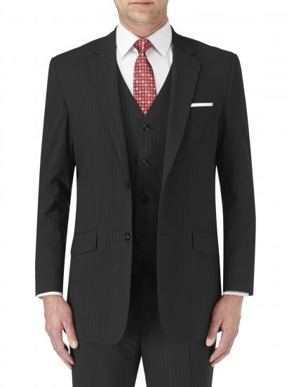 Skopes Darwin Suit jacket Black stripe - Pakken - Grote Maten Kostuum Heren