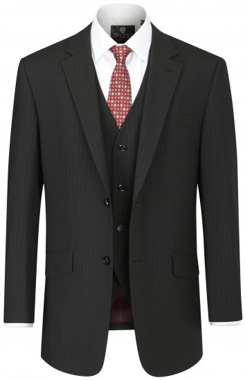 Skopes Darwin Suit jacket Black stripe - Pakken - Grote Maten Kostuum Heren
