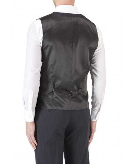 Skopes Darwin Waistcoat Black stripe - Pakken - Grote Maten Kostuum Heren