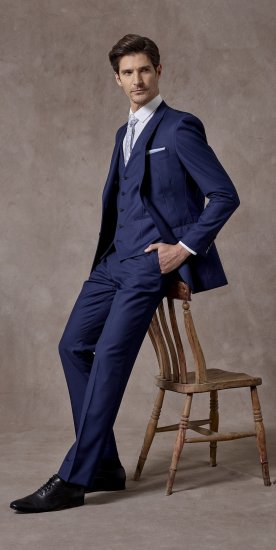 Skopes Kennedy Suit jacket Royal Blue - Pakken - Grote Maten Kostuum Heren