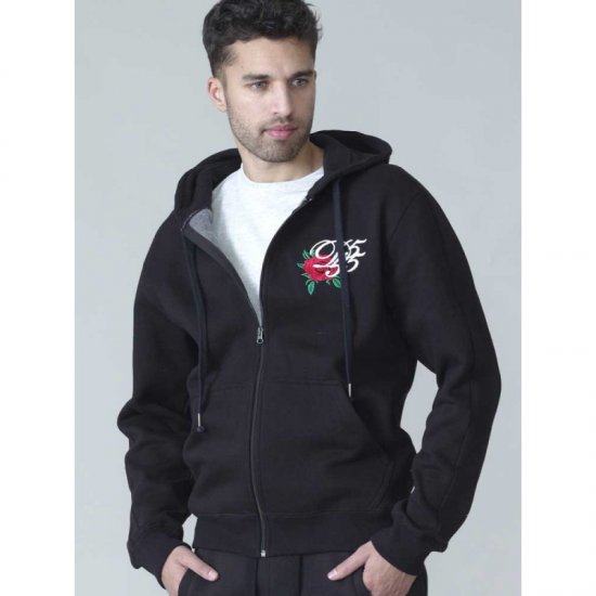 D555 Verlin Couture Full Zip Hoodie Black - Sweaters & hoodies - Sweaters & Hoodies Grote Maten Heren