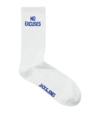 Jack & Jones Power Statements Tennissokken Wit 3-pack - Ondergoed & zwem - Grote Maten Ondergoed Heren