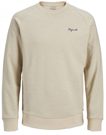 Jack & Jones Hide Sweatshirt Oatmeal - Sweaters & hoodies - Sweaters & Hoodies Grote Maten Heren