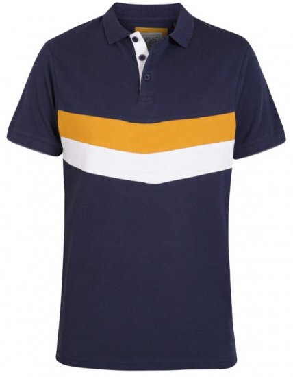 D555 Hopkins Polo Navy - Polo shirts - Grote Maten Poloshirts Heren