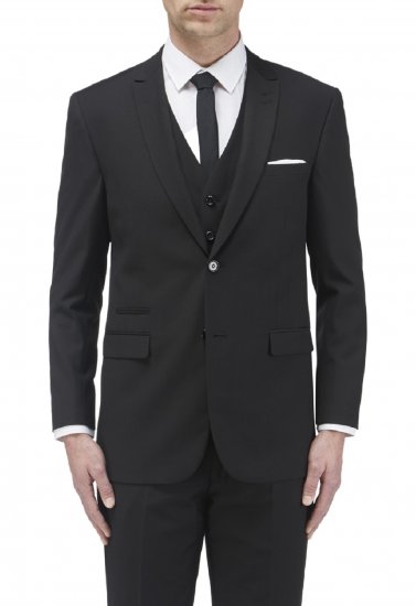 Skopes Madrid Suit jacket Black - Pakken - Grote Maten Kostuum Heren