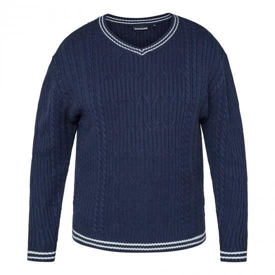 North Latitude V-Neck Knit Navyblauw - TALL sweatshirts - TALL sweatshirts en hoodies
