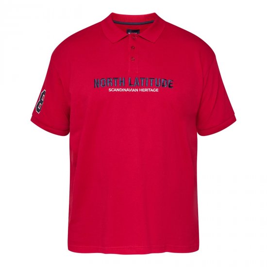 North Latitude Logo Polo Geel/Oranje - Polo shirts - Grote Maten Poloshirts Heren