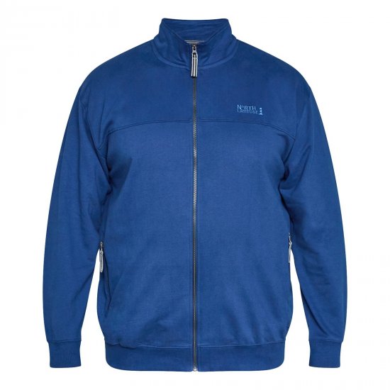 North Latitude Sweat Cardigan Blauw - TALL sweatshirts - TALL sweatshirts en hoodies