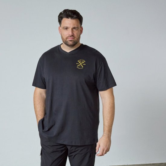 North Latitude Alpine Club T-Shirt Zwart - T-shirts - Grote Maten T-shirts Heren