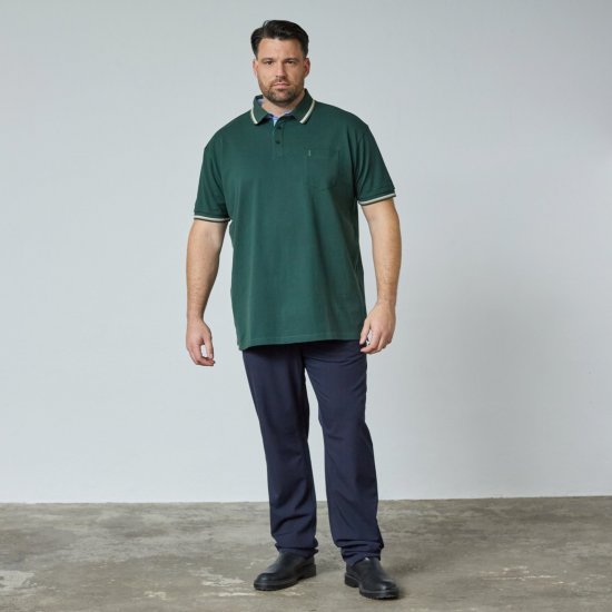 North Latitude Superflex Polo Groen/Kaki - TALL polo's - TALL poloshirts met extra lengte