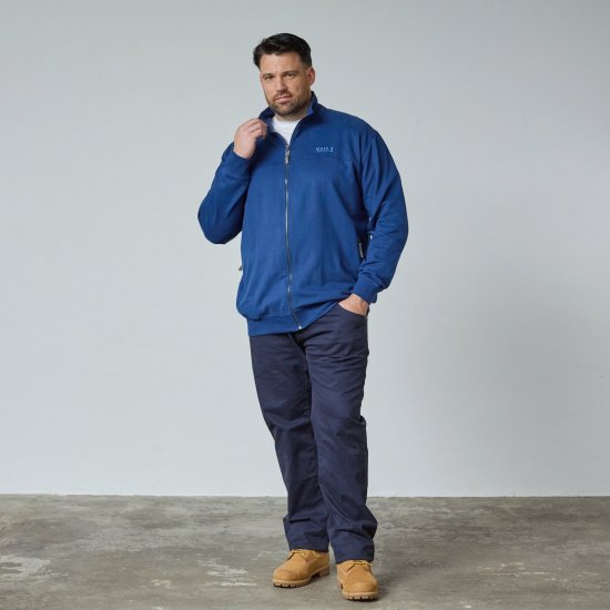 North Latitude Sweat Cardigan Blauw - TALL sweatshirts - TALL sweatshirts en hoodies