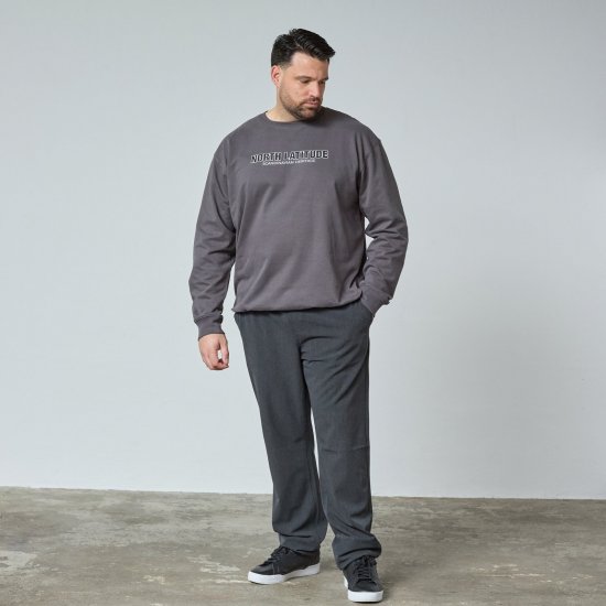 North Latitude Crewneck Sweatshirt Grijs/Charcoal - TALL sweatshirts - TALL sweatshirts en hoodies