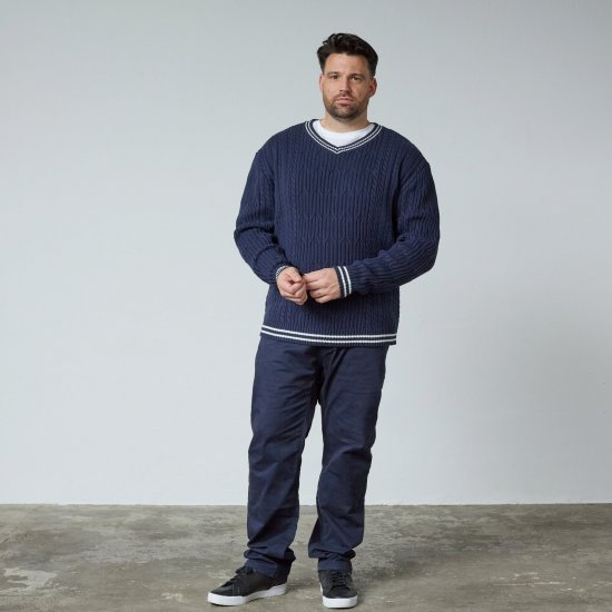 North Latitude V-Neck Knit Navyblauw - TALL sweatshirts - TALL sweatshirts en hoodies