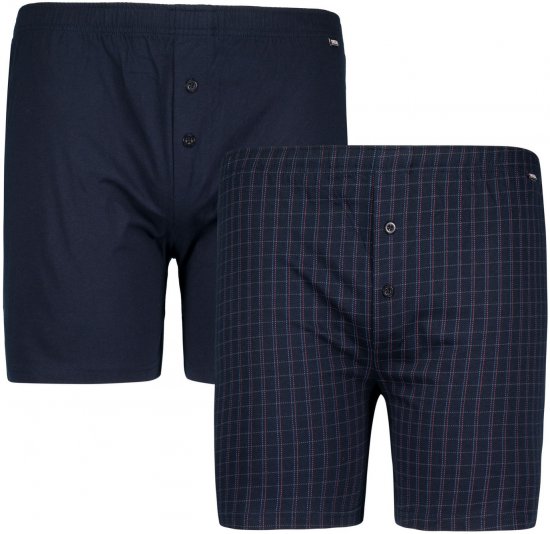 Adamo Curt Boxershorts 2-pack Navy - Ondergoed & Zwem - Grote Maten Ondergoed Heren