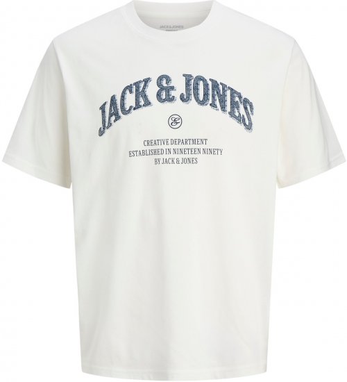 Jack & Jones Denver Graphic T-Shirt Beige - T-shirts - Grote Maten T-shirts Heren