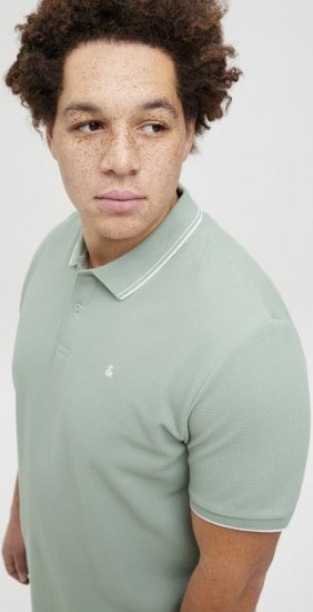 Jack & Jones AUSTIN CLASSIC Polo Iceberg Green - Polo shirts - Grote Maten Poloshirts Heren