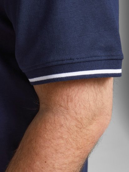 Jack & Jones Jersey Polo Navy - Polo shirts - Grote Maten Poloshirts Heren