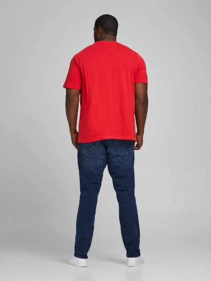 Jack & Jones Elogo T-Shirt True Red - T-shirts - Grote Maten T-shirts Heren