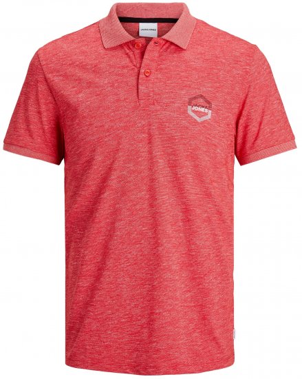 Jack & Jones Delight Polo Red - Polo shirts - Grote Maten Poloshirts Heren