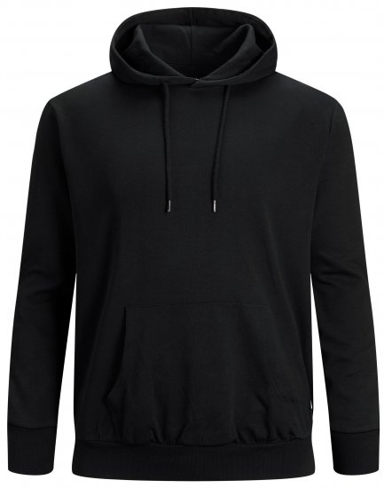 Jack & Jones Basic Hoodie Black - Sweaters & hoodies - Sweaters & Hoodies Grote Maten Heren