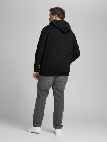 Jack & Jones Basic Hoodie Black - Sweaters & hoodies - Sweaters & Hoodies Grote Maten Heren