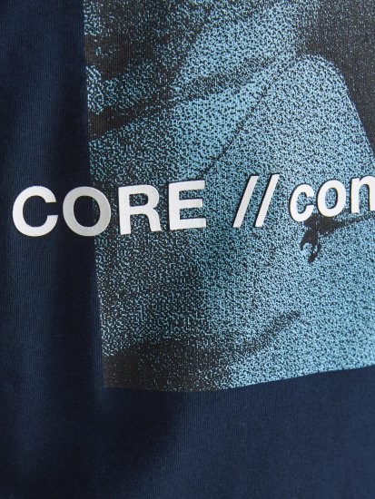 Jack & Jones Jump T-shirt Navy - T-shirts - Grote Maten T-shirts Heren