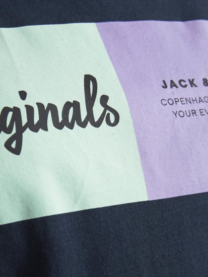 Jack & Jones Joshua T-shirt Navy - T-shirts - Grote Maten T-shirts Heren